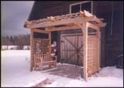 Japanese style pergola.
