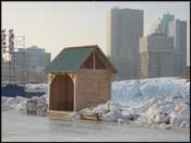 The Forks skating shack.